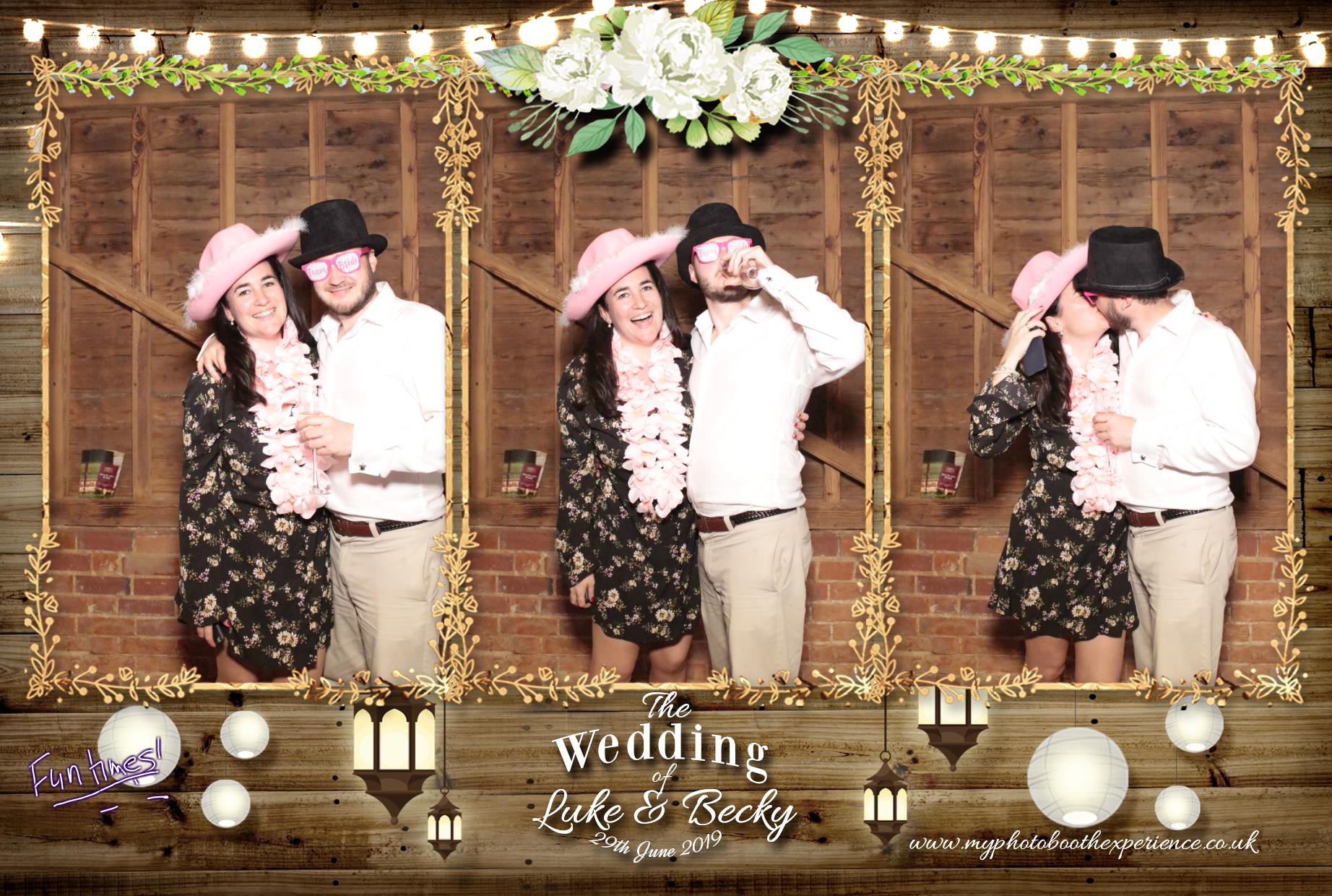 Luke & Becky's Wedding | View more photos from the event at gallery.myphotoboothexperience.co.uk/u/MyPhotoBoothExperienceLtd/Luke-Beckys-Wedding